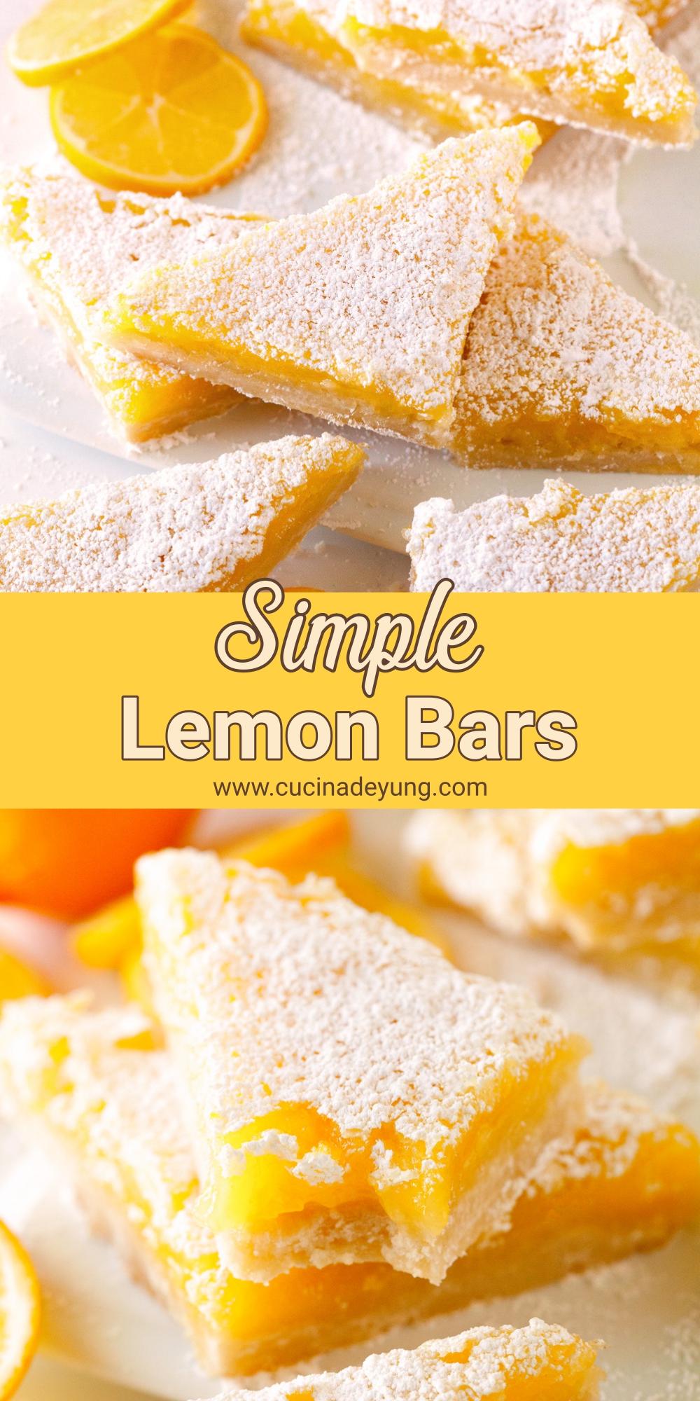 Simple Lemon Bars - CUCINADEYUNG