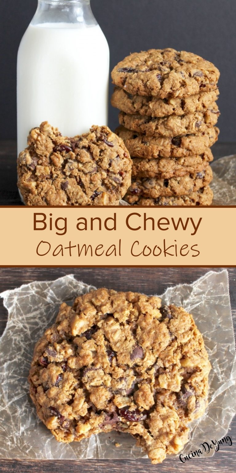 The BEST Big and Chewy Oatmeal Cookies – CUCINADEYUNG