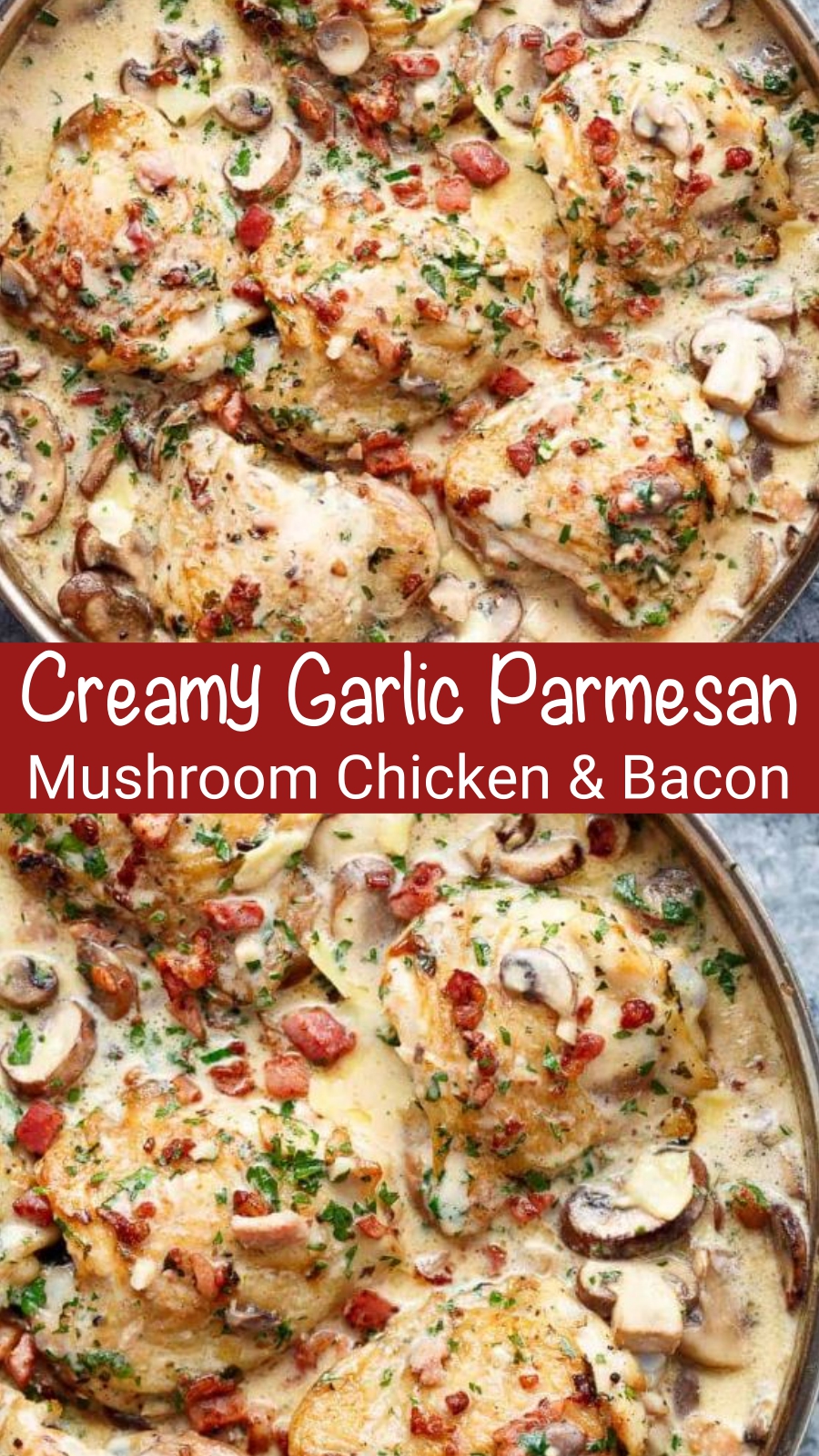Delicious Creamy Garlic Parmesan Mushroom Chicken & Bacon – CUCINADEYUNG