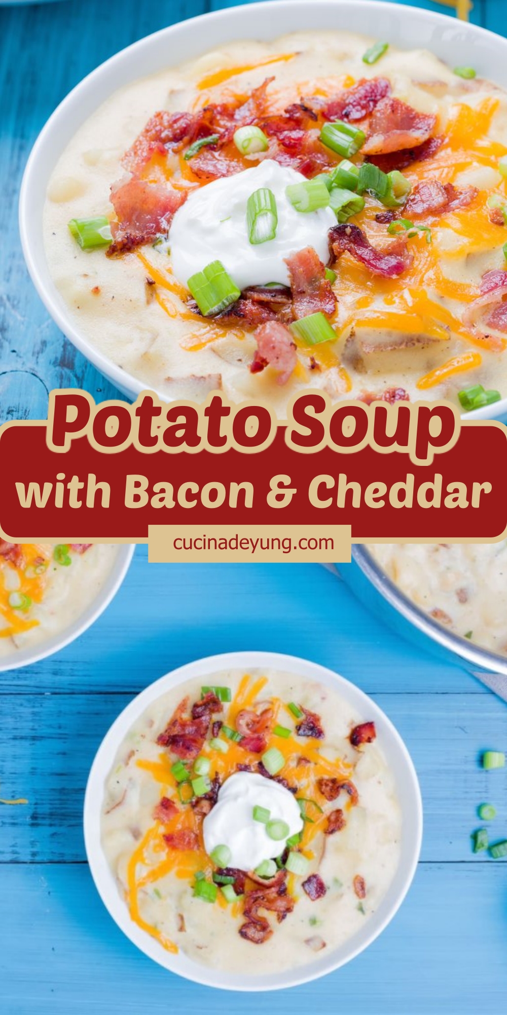 Creamy Potato Soup with Bacon and Cheddar – CucinaDeYung
