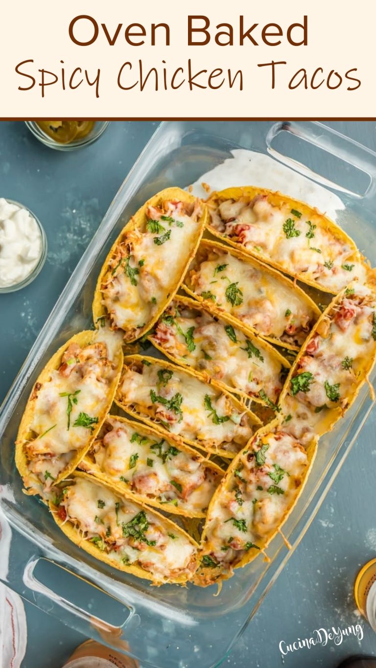 Easy Oven Baked Spicy Chicken Tacos – CUCINADEYUNG