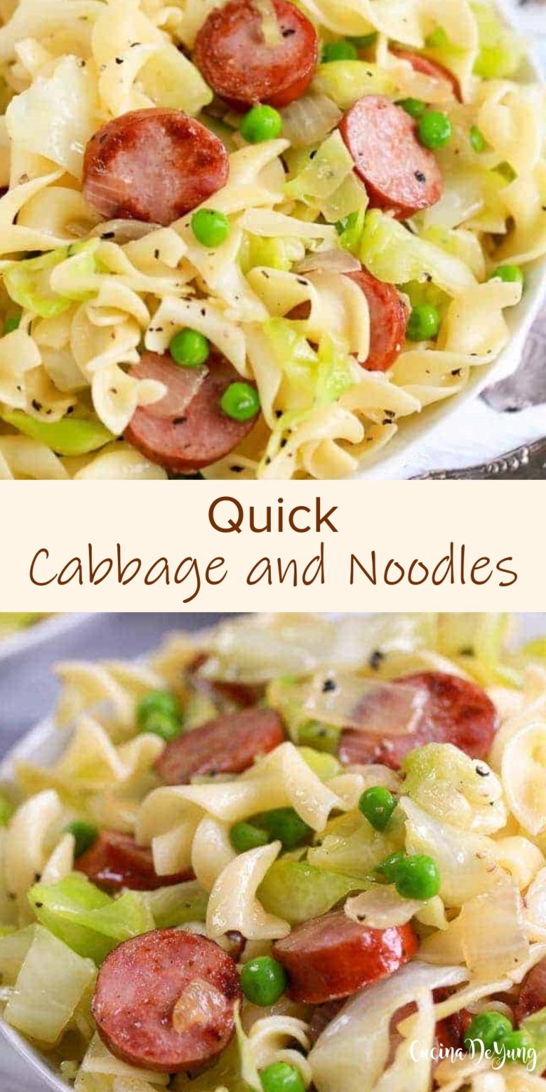 Quick Cabbage And Noodles – Cucinadeyung