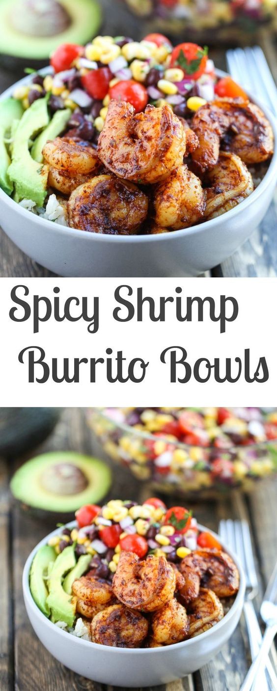 Spicy Shrimp Burrito Bowls – Cucina de Yung