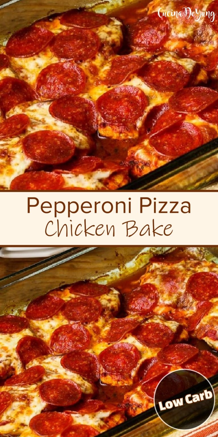 The BEST Low-Carb Pepperoni Pizza Chicken Bake – CucinaDeYung