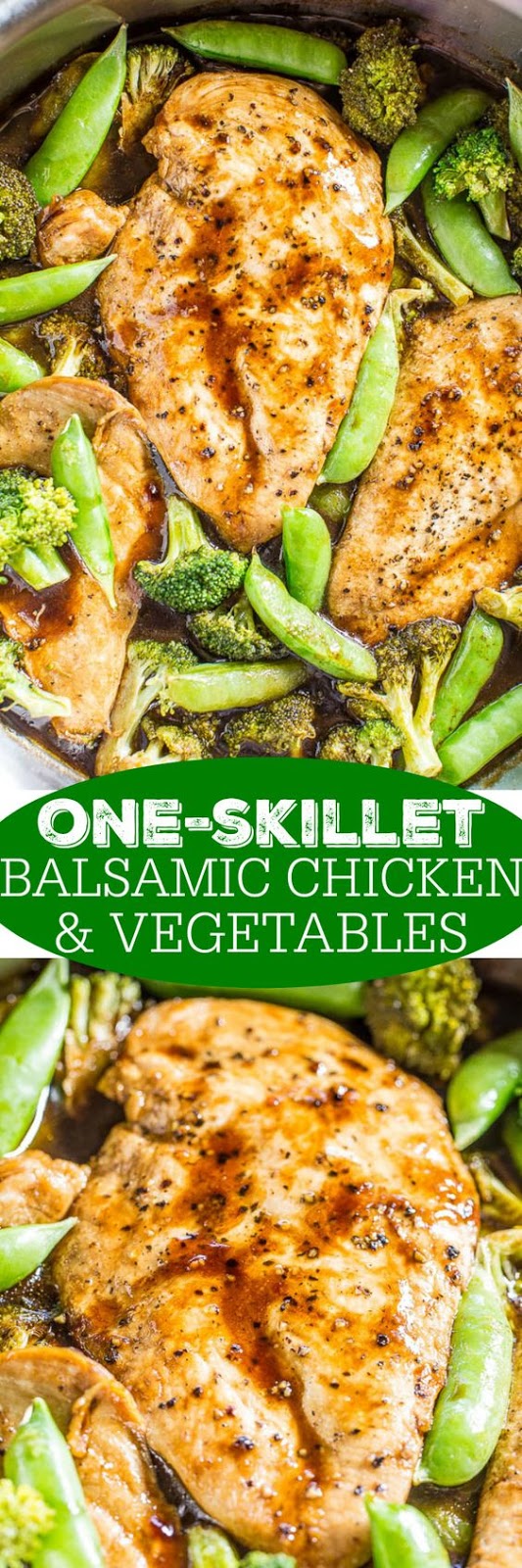 One-Skillet Balsamic Chicken and Vegetables