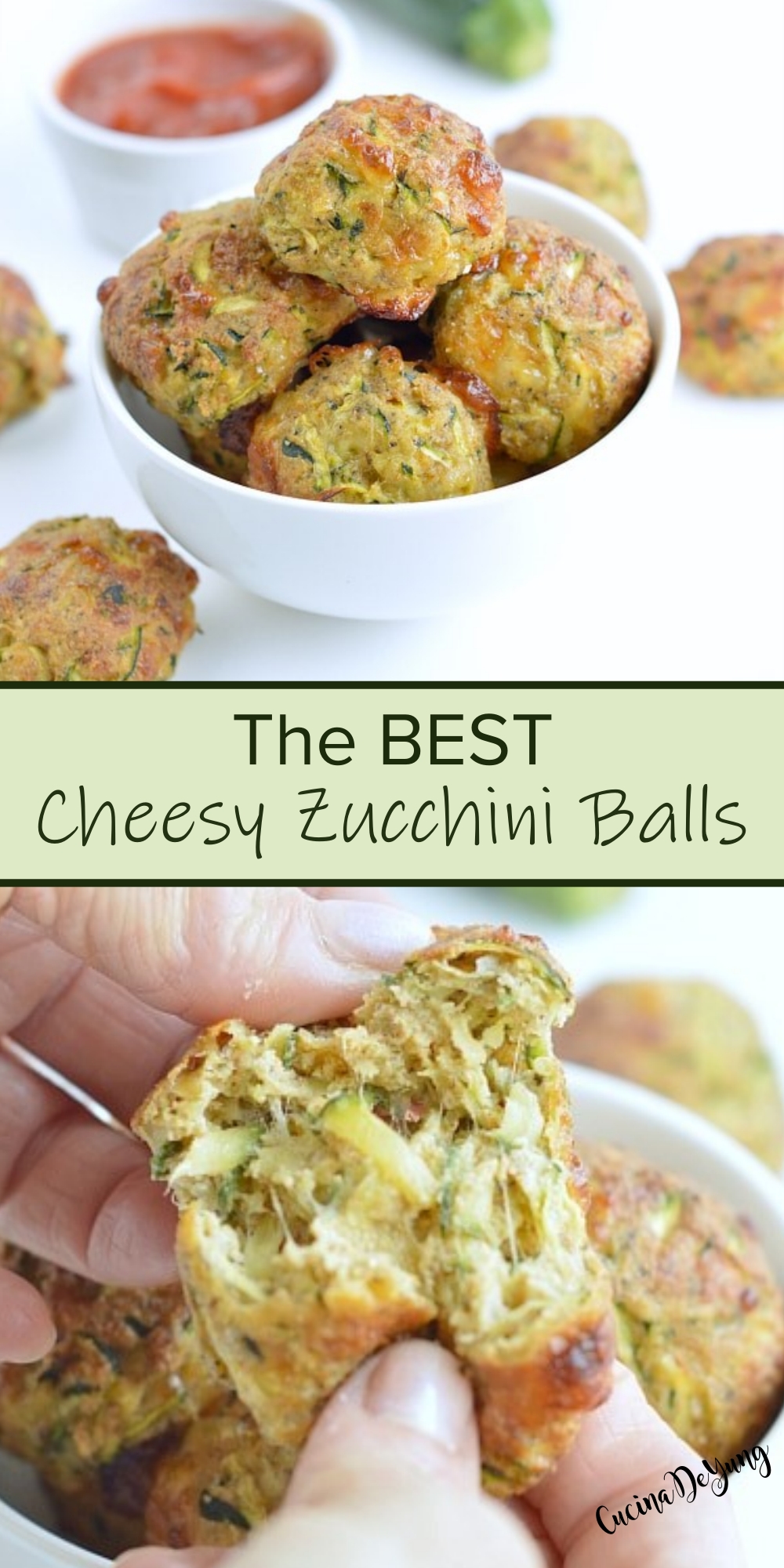 The BEST Cheesy Zucchini Balls - CUCINADEYUNG