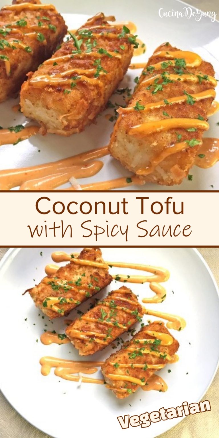 The BEST Coconut Tofu with Spicy Sauce Cucinadeyung