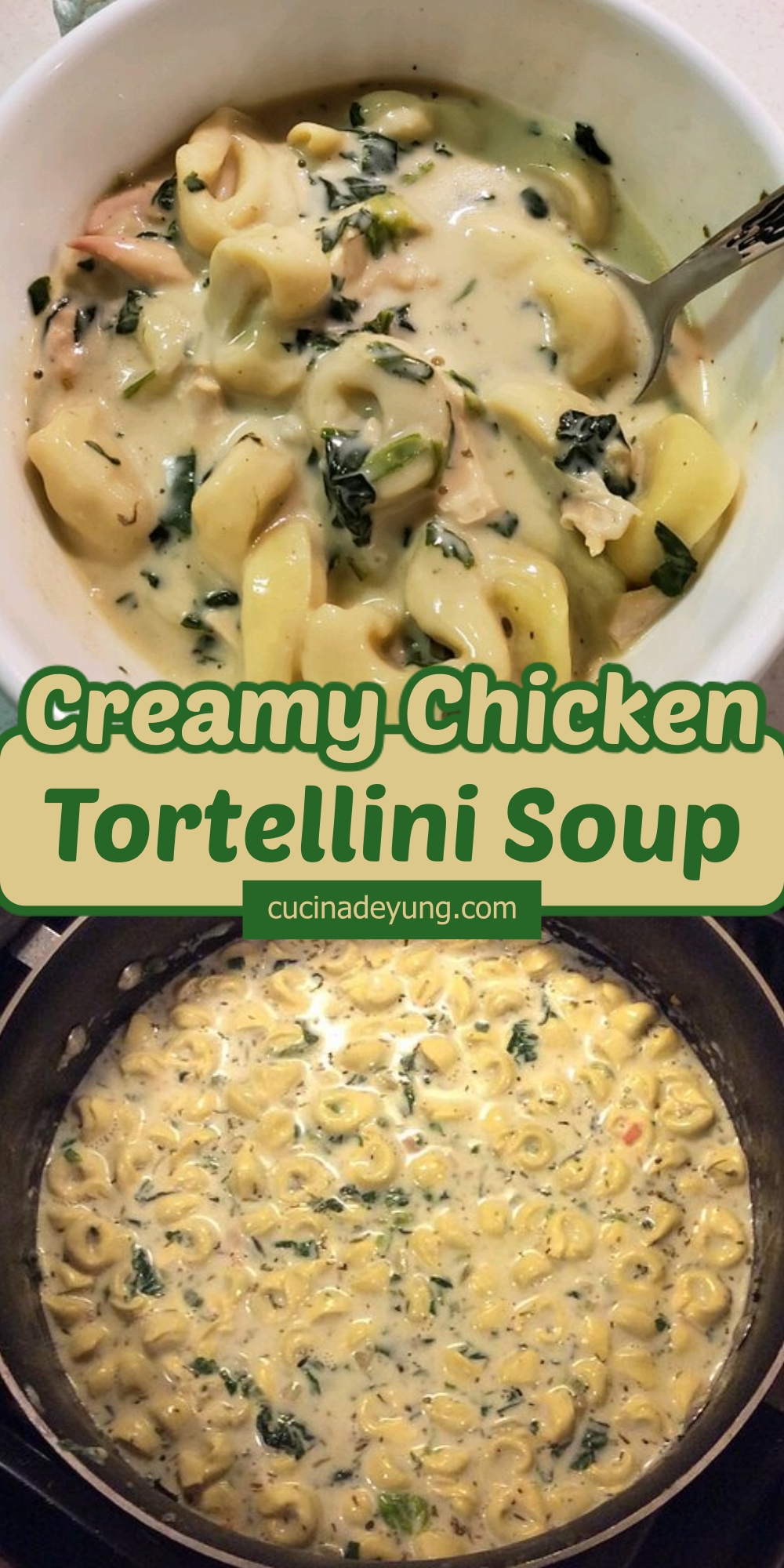 The BEST Creamy Chicken Tortellini Soup – CUCINADEYUNG