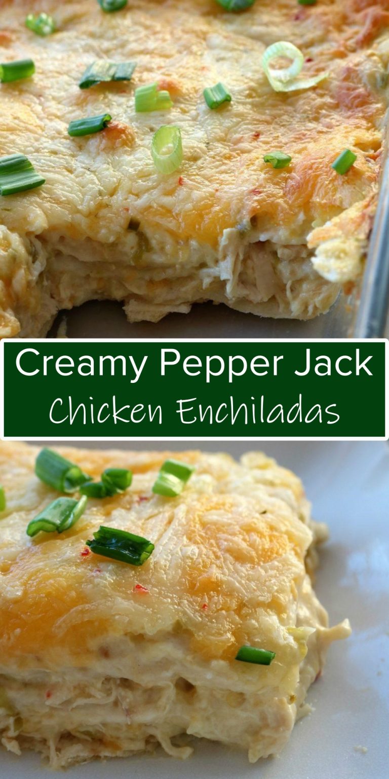 Delicious Creamy Pepper Jack Chicken Enchiladas Recipe CucinaDeYung