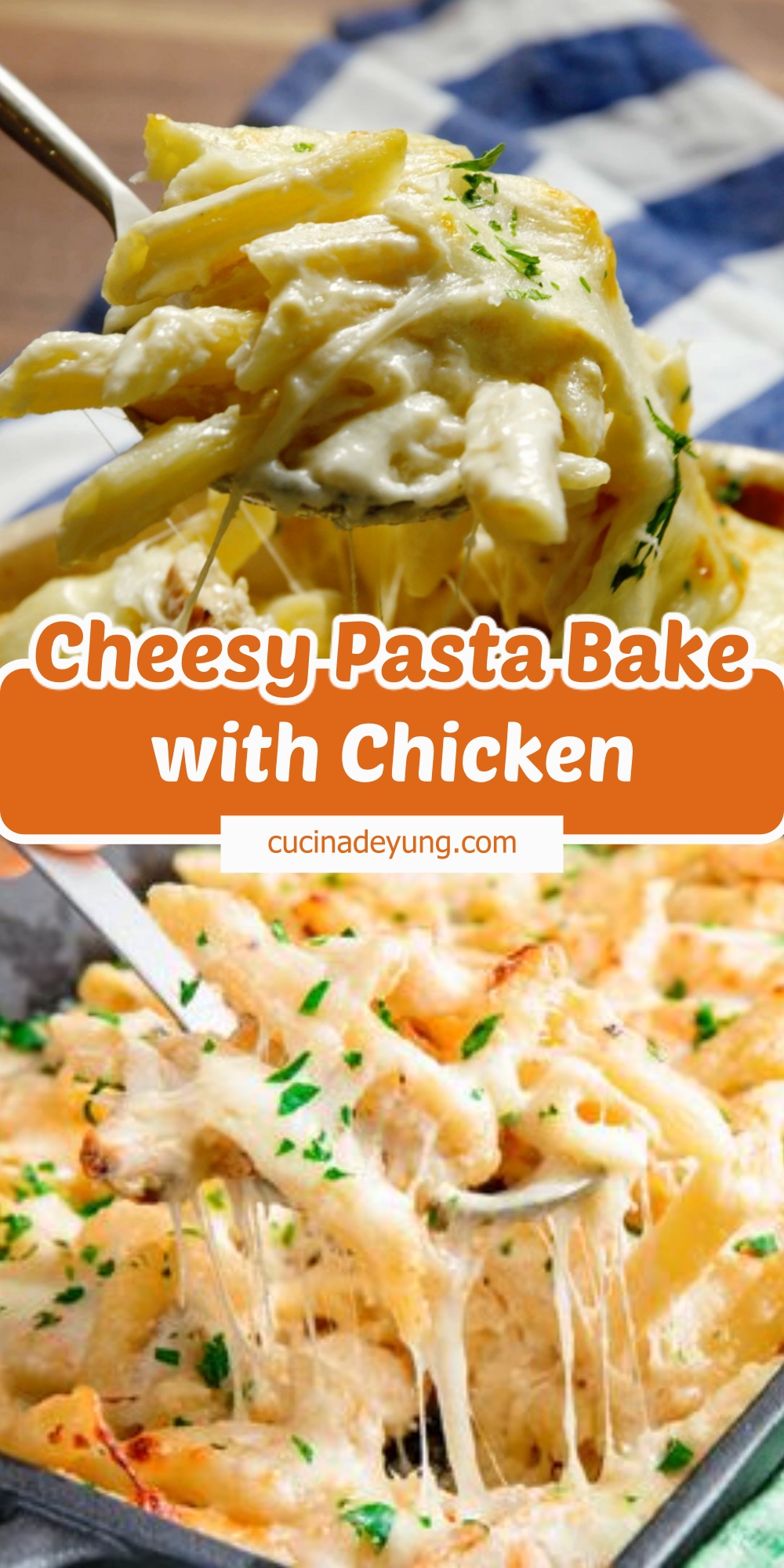 Cheesy Pasta Bake With Chicken Recipe – CUCINADEYUNG