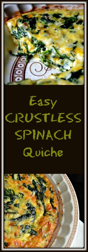 Simple Easy Crustless Spinach Quiche Recipe – Cucina de Yung