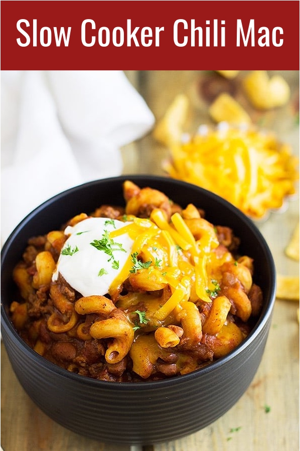 Slow Cooker Chili Mac Recipe - CUCINA DE YUNG